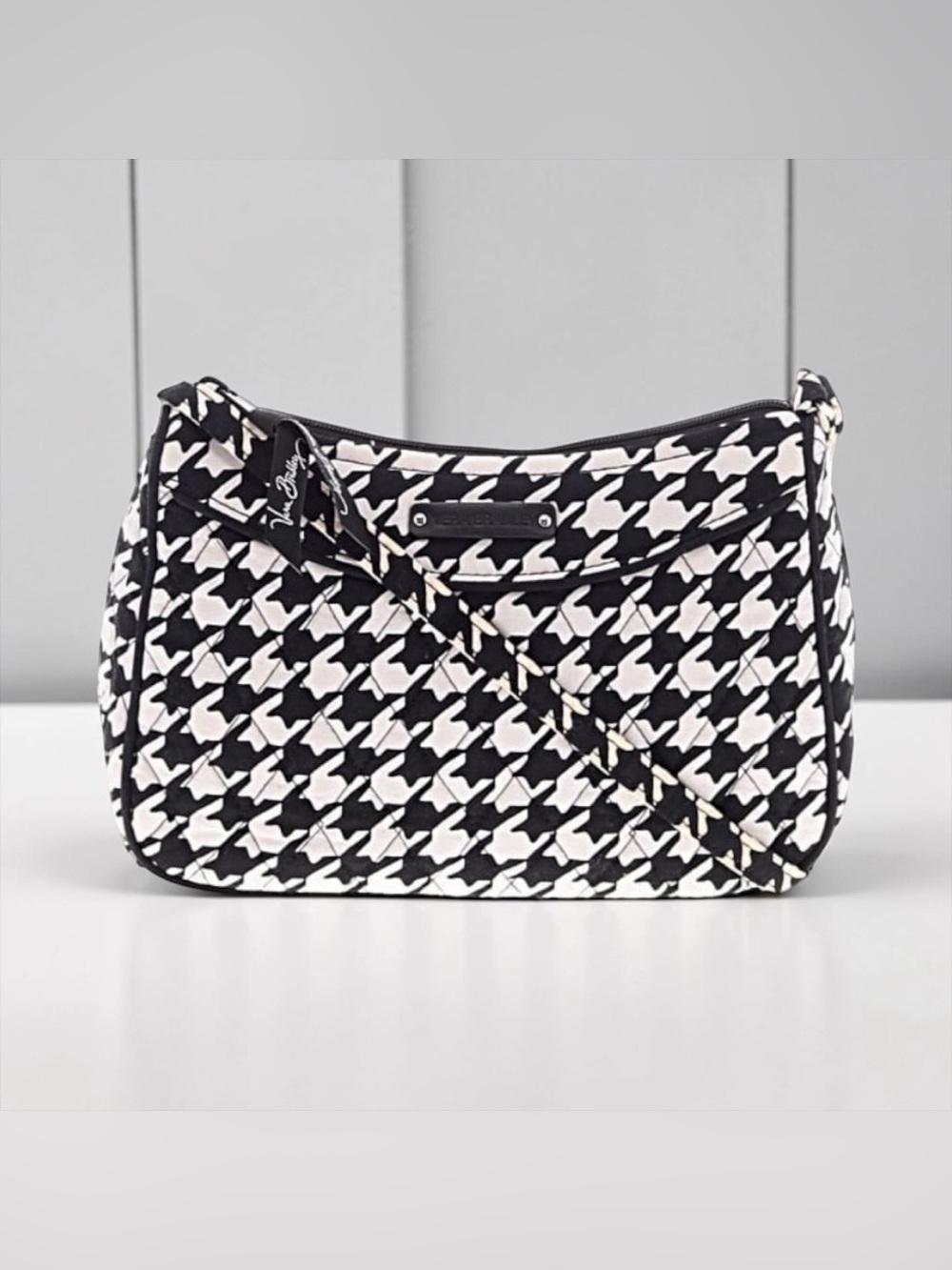 🖤VERA BRADLEY🖤Black & White Houndstooth Quilted Crossbody/NWOT